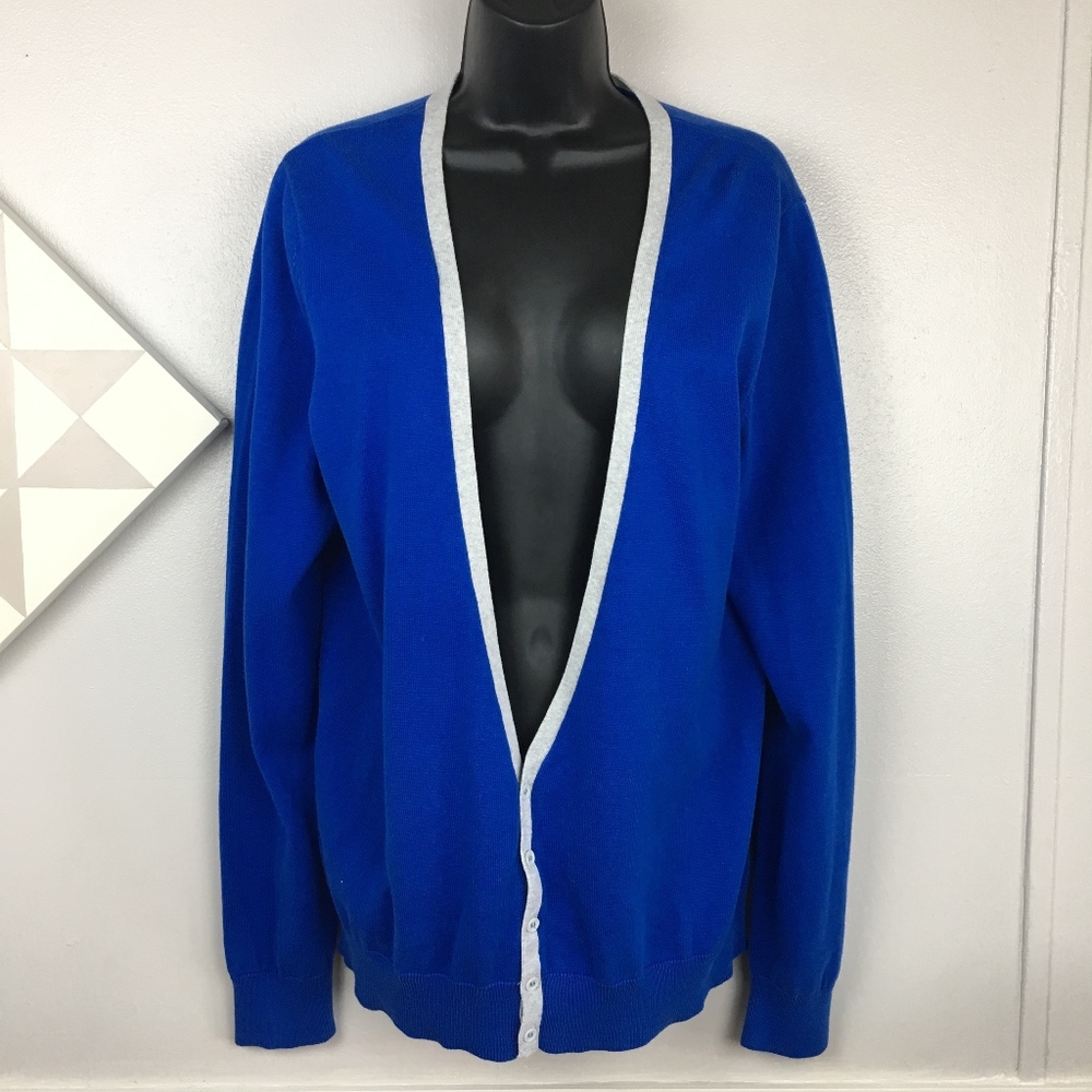 Maurices Blue Cardigan Sweater XL Button Front